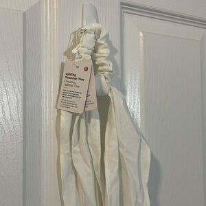 Lululemon Uplifting Scrunchie Flow - White - New w/ Tag